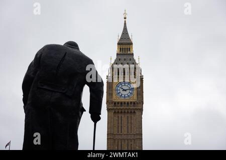 London, UK. 22nd Feb, 2024. General view of the British Houses of Parliament in London. A motion of no confidence in House of Commons speaker Lindsay Hoyle has now been signed by more than 70 MPs after he broke with the convention to allow a vote on Labourís Gaza ceasefire amendment. Credit: SOPA Images Limited/Alamy Live News Stock Photo