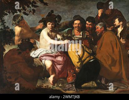 Velázquez Diego - Los borrachos, o El triunfo de Baco (1628 29) Stock Photo