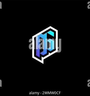OG initial gradient blue gaming concept ideas for esport team, twitch and streamer Stock Vector