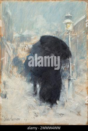 A New York Blizzard, Childe Hassam, 1890, Isabella Stewart Gardner