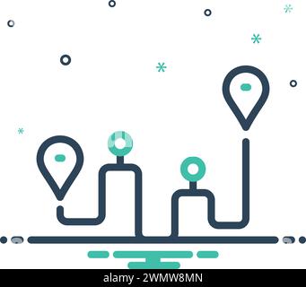 Icon for routing,pathway Stock Vector Image & Art - Alamy