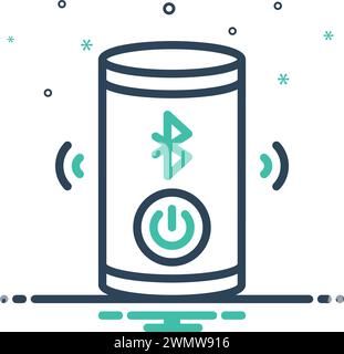 Icon for activated,operate Stock Vector