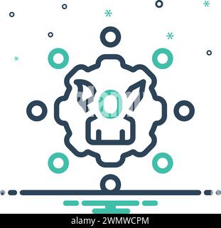 Icon for skills,dexterity Stock Vector