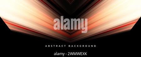 A book cover featuring red and white lines on a black vector background, creating a sense of symmetry and darkness. The design is a striking gesture Stock Vector