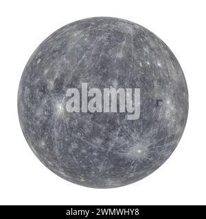 Planet Mercury Isolated Stock Photo