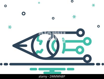Icon for optics,fiber Stock Vector
