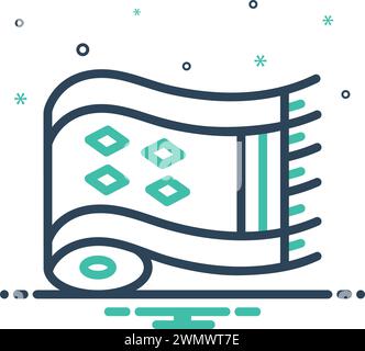 Icon for rug,carpet Stock Vector