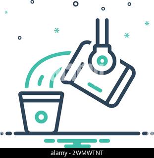 Icon for casting,molding Stock Vector