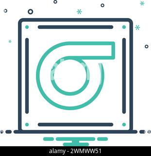 Icon for sigma,font Stock Vector