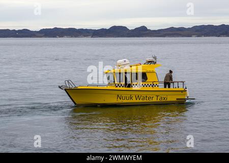 Nuuk Water Taxi at Nuuk, Greenland in July Stock Photo