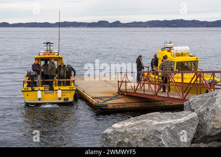 Nuuk Water Taxi at Nuuk, Greenland in July Stock Photo