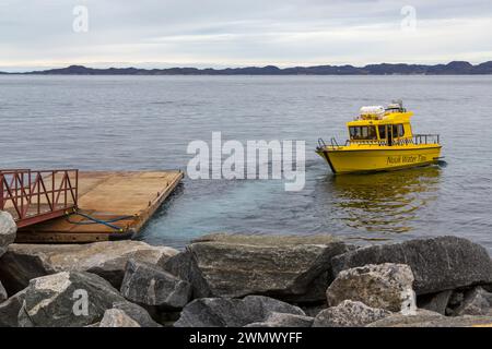 Nuuk Water Taxi at Nuuk, Greenland in July Stock Photo