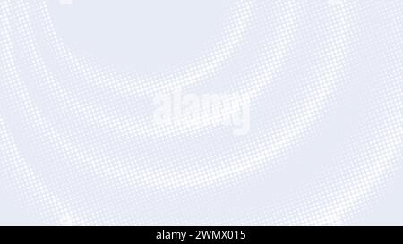 Halftone circular background with round wave elements. Minimal abstract clean design template. Vector Stock Vector