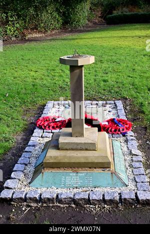 Around the UK - Memorial Garden - A stroll around Withnell Fold Village, Chorley, Lancashire, UK Stock Photo