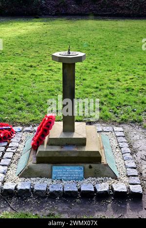 Around the UK - Memorial Garden - A stroll around Withnell Fold Village, Chorley, Lancashire, UK Stock Photo