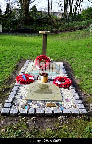 Around the UK - Memorial Garden - A stroll around Withnell Fold Village, Chorley, Lancashire, UK Stock Photo