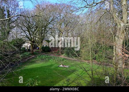 Around the UK - Memorial Garden - A stroll around Withnell Fold Village, Chorley, Lancashire, UK Stock Photo