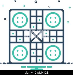 Icon for ludo,game,sport,ludo board,team Stock Vector
