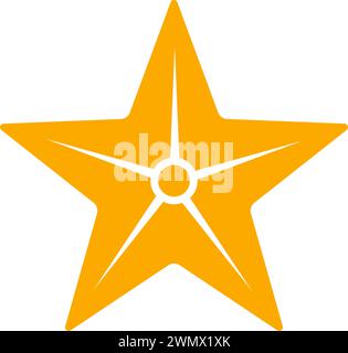 Starfish icon logo design template Stock Vector