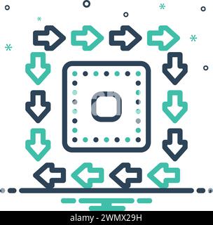 Icon for consistent,regular Stock Vector