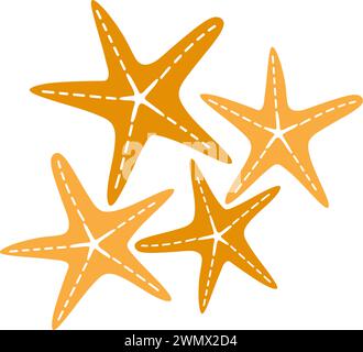 Starfish icon logo design template Stock Vector