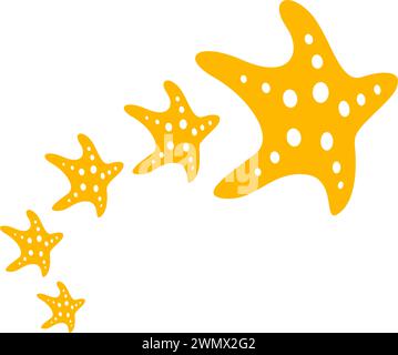 Starfish icon logo design template Stock Vector