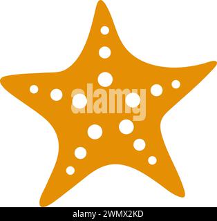 Starfish icon logo design template Stock Vector