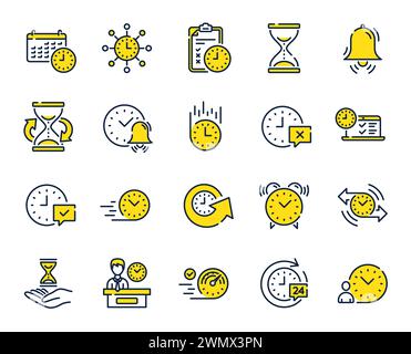Time management icon set Stock Vector Image & Art - Alamy