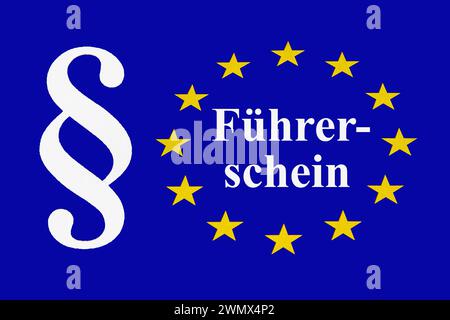 EU-Symbol mit Paragraf und Zwangsarbeit-Verordnung EU-Symbol mit ...