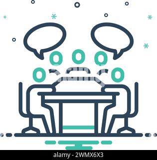 Icon for existing meeting,existing Stock Vector Image & Art - Alamy