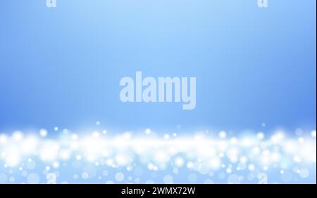 Abstract blur bokeh background. Flare light effect background design. Banner of shiny sparkling glare. Vector Stock Vector
