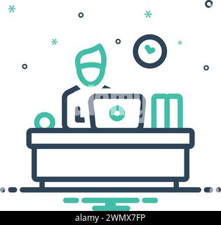 Icon for co worker,associate Stock Vector
