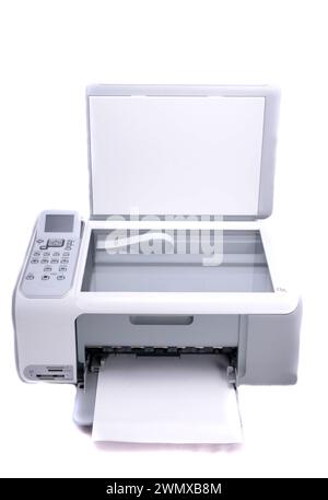 Multifunction printer isolated in white background Stock Photo