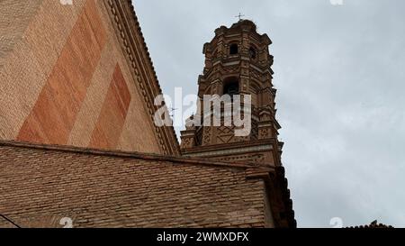 Facade of the church of the Assumption of Our Lady of Almunia by Doña Godina Stock Photo