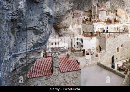 Greek Orthodox Sumela Monastery, Trabzon, Turkey Stock Photo