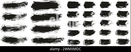 Hand Drawn Round Brush Thin Short Background & Straight Lines Mix Artist Brush High Detail Abstract Vector Background MEGA Mix Set Stock Vector