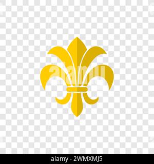 the fleur de lis symbol depicts a lily Stock Vector