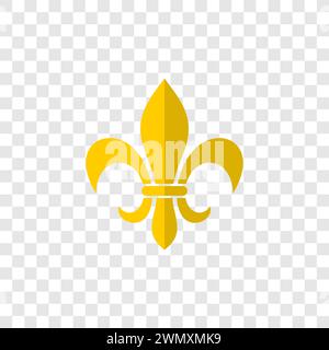 the fleur de lis symbol depicts a lily Stock Vector