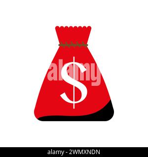 Money bag  icon vector Stock Vector