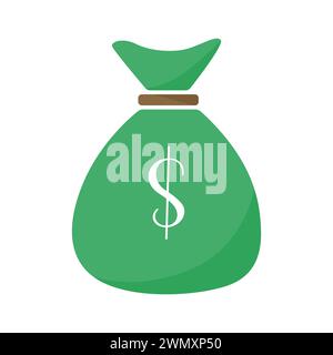 Money bag  icon vector Stock Vector