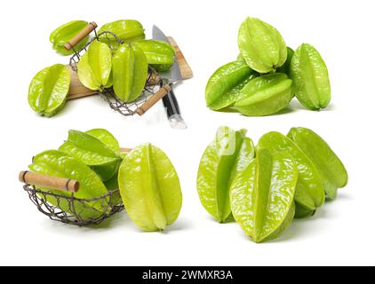 Carambole on a white background Stock Photo