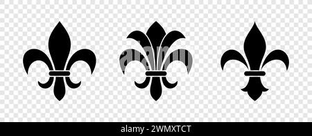 the fleur de lis symbol depicts a lily Stock Vector