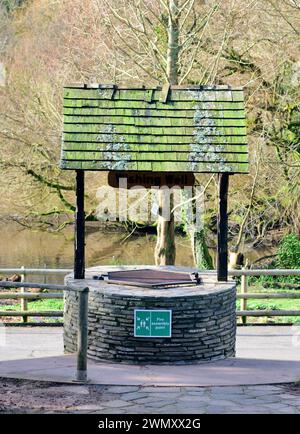 A wishing well at Paignton Zoo, Devon. Stock Photo