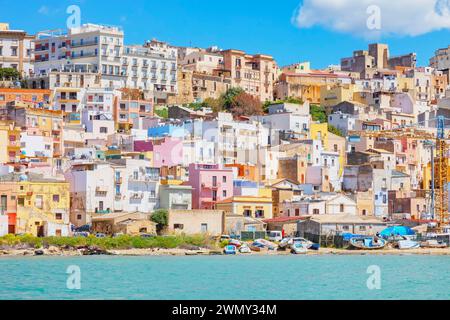 Italy, Sicily, Province of Agrigento, Sciacca, View of the historic district Stock Photo