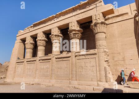 Egypt, Qena, Dendera, Pharaonic temples in Upper Egypt from the Ptolemaic and Roman periods listed as World Heritage by UNESCO, roman mammisi Stock Photo