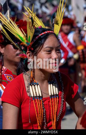 India, Arunachal Pradesh, Khonsa, Chalo Loku festival within the Nocte tribes Stock Photo