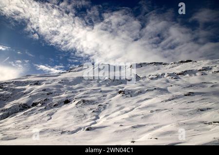 View of Mont-Cenis, a massifs of the French Alps Stock Photo