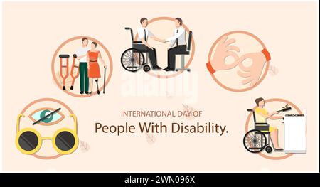 International Day of Persons with Disabilities IDPD concept Stock Photo