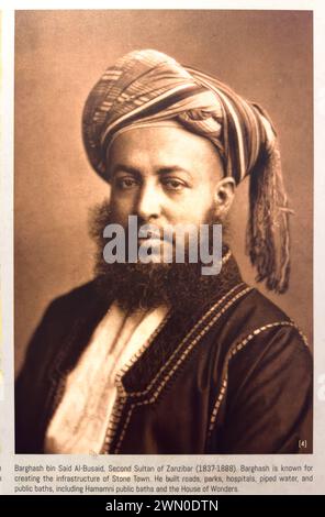 Barghash bin Said, Sultan of Zanzibar, 1837-88 (cropped Stock Photo - Alamy