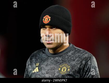 Nottingham, UK. 28th Feb, 2024. Casemiro of Manchester United during the The FA Cup match at the City Ground, Nottingham. Picture credit should read: Andrew Yates/Sportimage Credit: Sportimage Ltd/Alamy Live News Stock Photo